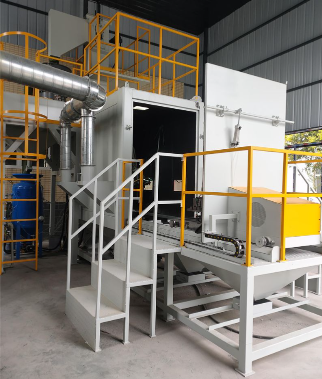 昌江全自动喷砂机 实现无人化高效生产