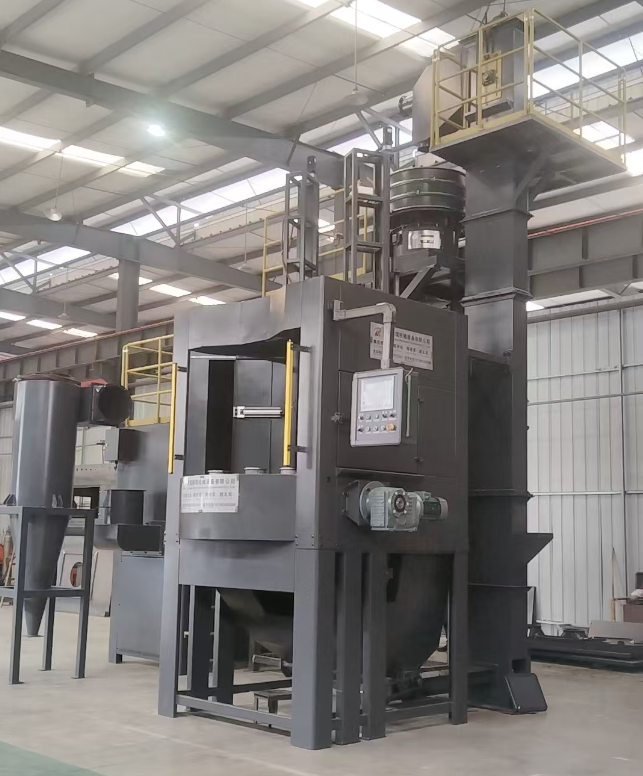 昌江转盘式喷砂机 提升圆形工件处理效率