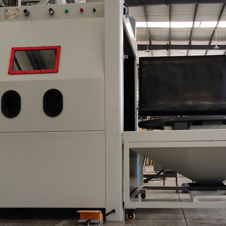 昌江无尘喷砂机半自动模具喷砂机